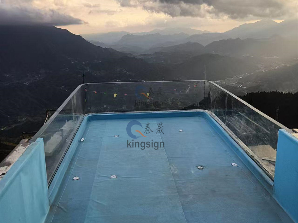 KingsIgn U Shape Acrylic bazen Windows Namestitev